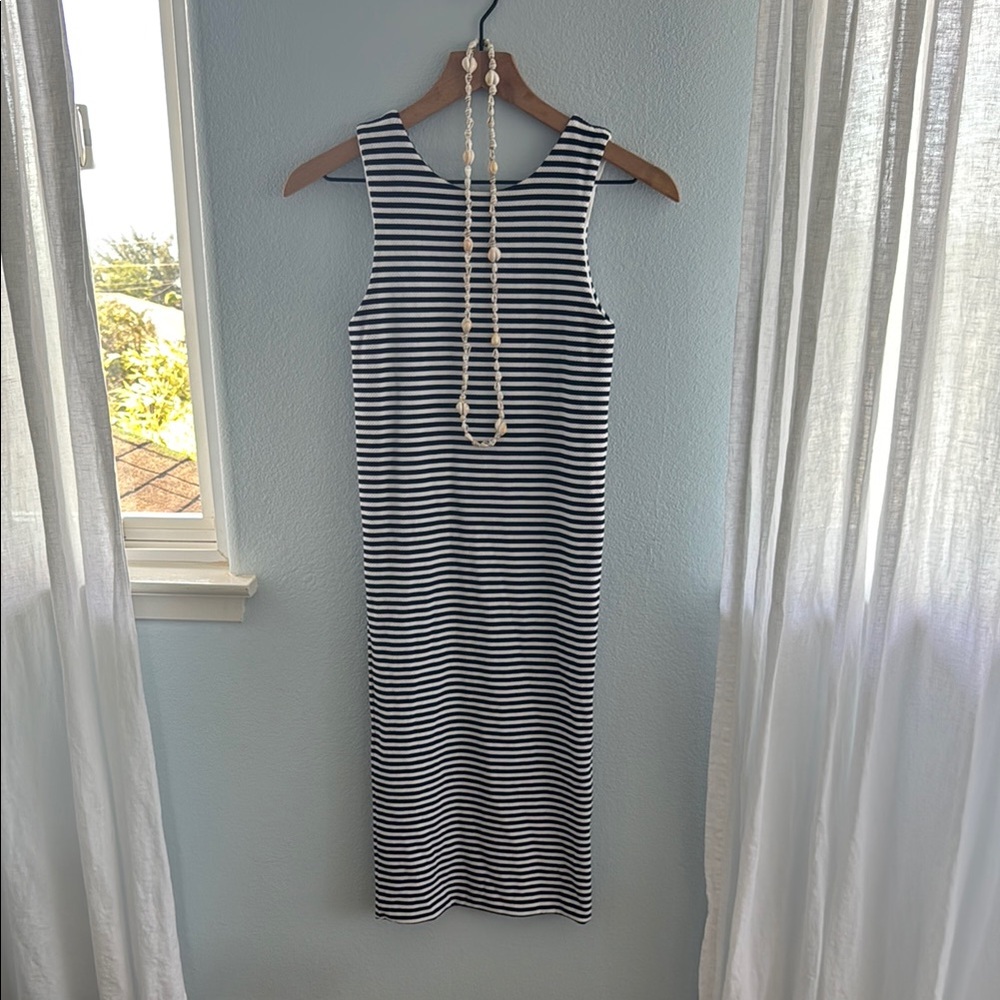 Nautical Striped Sleeveless Dress